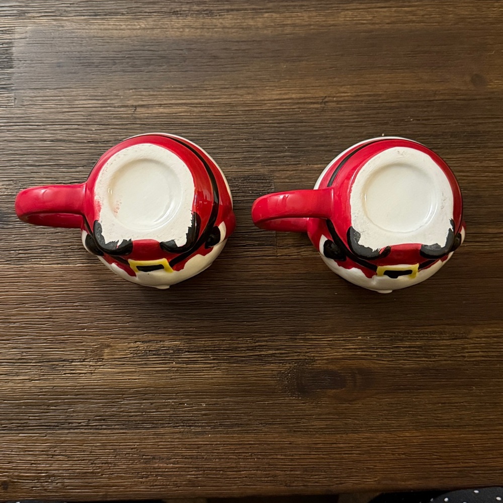 Christmas Santa Claus Holiday Mugs Set of 2 NWOT - Picture 10 of 12